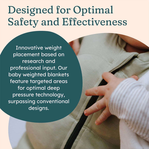 BABYDEEPSLEEP® Weighted Sleep Sack helps calm babies and extend nap time.