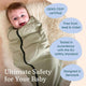 BABYDEEPSLEEP® Weighted Swaddle soothes fussiness and helps babies sleep deeper.